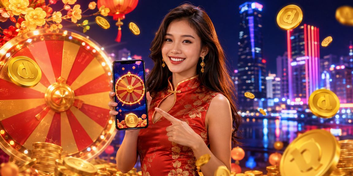 Quay số may mắn ánh đèn neon ban đêm tại TP.HCM – không khí khuyến mãi sôi động